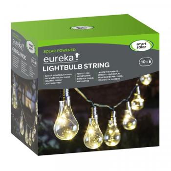 Preview: Eureka! Lightbulb Solar Lichterkette - Set mit 10 Glühbirnen